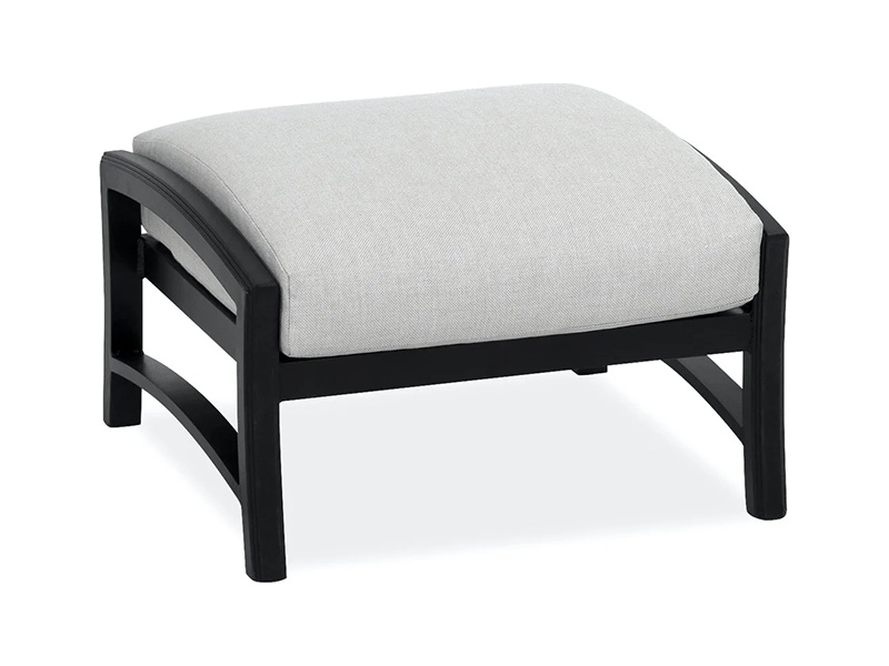 Lodge öreg bronz alumínium párnákkal Patio Ottoman