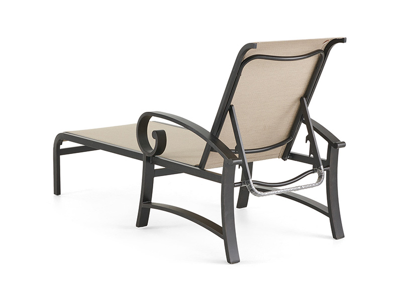 Solstice Alumínium terasszal Sling Chaise Lounge