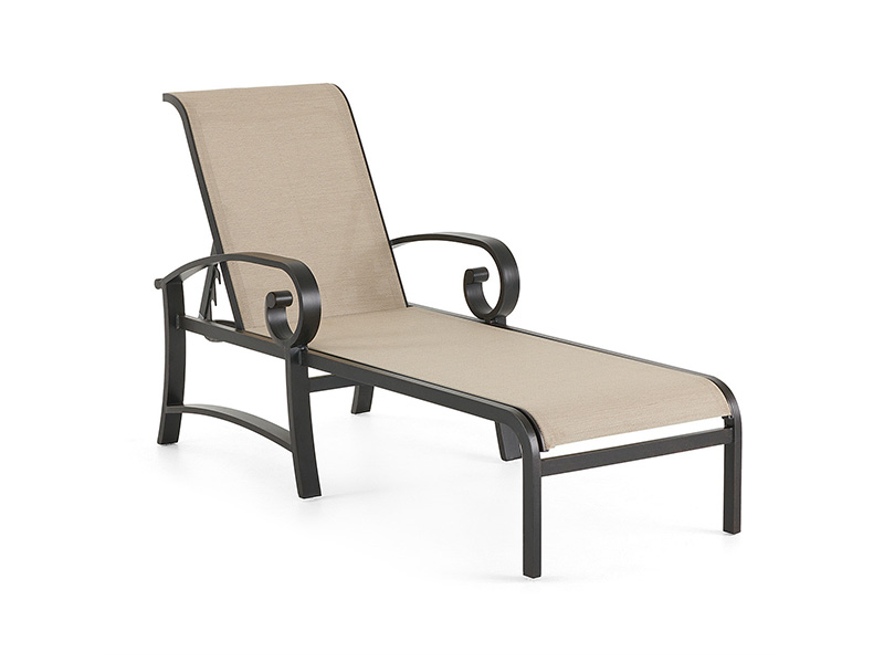 Solstice Alumínium terasszal Sling Chaise Lounge