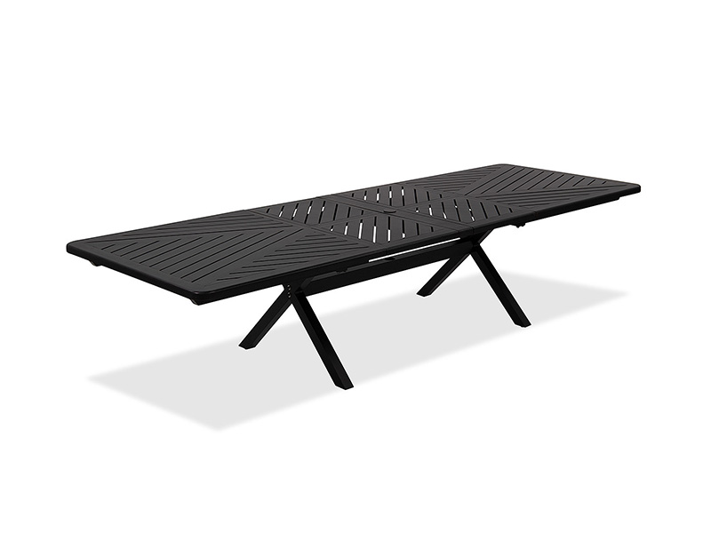 Solstice öregített bronz alumínium terasz, 84-130 x 44 hüvelyk, kihúzható étkezőasztal